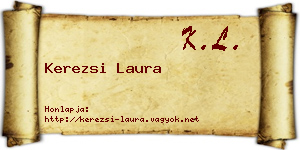 Kerezsi Laura névjegykártya